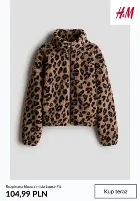 Rozpinana bluza z misia Loose Fit H & M