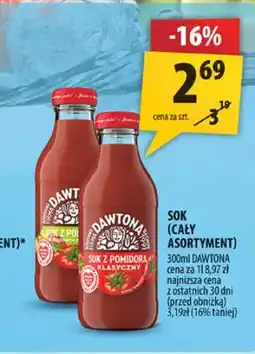 Arhelan Sok z pomidorów klasyczny Dawtona oferta