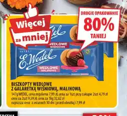 Arhelan Biszkopty Wedlowe z galaretką wiśniową E.Wedel oferta