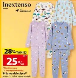 Auchan Piżama dziecięca Inextenso oferta