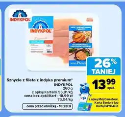 Carrefour Sznycle z fileta z indyka premium Indykpol oferta