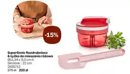 Tupperware SuperSonic Rozdrabniacz & Łyżka do mieszania różowa oferta