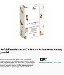 Biedronka Pościel bawełniana 140 x 200 cm Pation Home Harvey, jamniki oferta