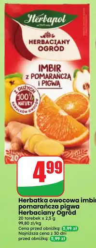 Dino Herbatka owocowa imbir pomarańcza pigwa Herbacyjny Ogród oferta