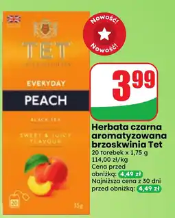 Dino Herbata czarna aromatyzowana brzoskwinia Tet oferta