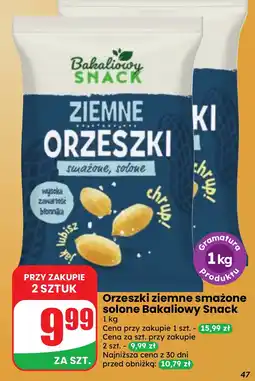 Dino Orzeszki ziemne smażone solone Bakaliowy Snack oferta