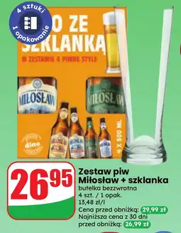 Dino Zestaw piw Miłosław + szklanka oferta