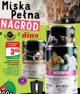 Dino Mokra karma dla kata, dla psa Pet Republic oferta