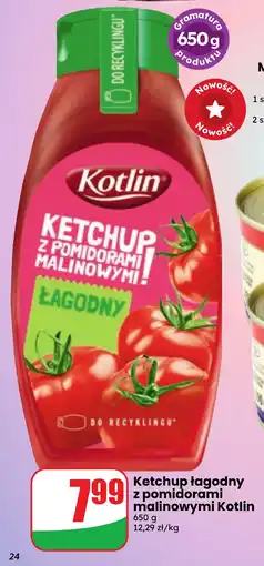 Dino Ketchup łagodny z pomidorami malinowymi Kotlin oferta