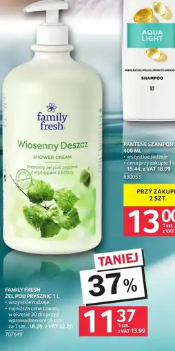 Selgros Żel pod prysznic Family Fresh oferta