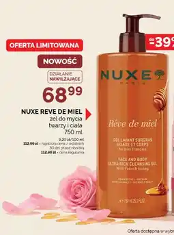Ziko Dermo Reve de Miel żel do mycia twarzy i ciała Nuxe oferta