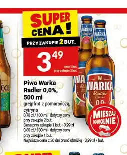Twój Market Piwo bezalkoholowe Warka Radler cytryna oferta