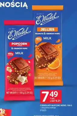Selgros Czekolada mleczna Popcorn & Crunchy Pops E.Wedel oferta