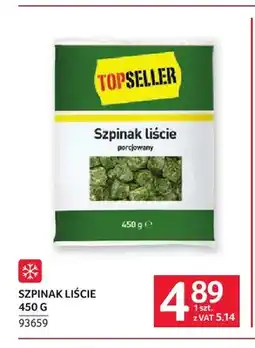 Selgros Szpinak liście Topseller oferta