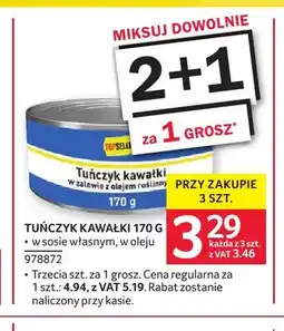 Selgros Tuńczyk kawałki w sosie własnym Topseller oferta