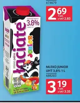 Selgros Mleko UHT Junior Łaciate 3,8% oferta