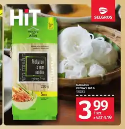 Selgros Makaron ryżowy House of Asia oferta