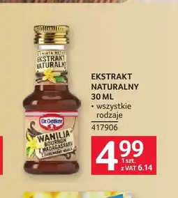 Selgros Ekstrakt naturalny Dr. Oetker oferta