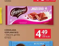 Selgros Czekolada Goplana mleczna oferta