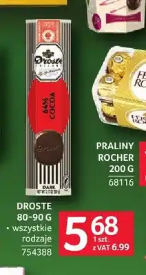 Selgros Pastylki czekoladowe Droste oferta