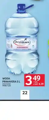 Selgros Woda niegazowana Primavera oferta
