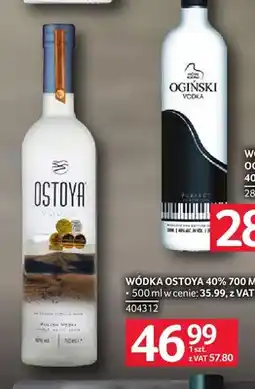 Selgros Wódka Ostoya 40% oferta