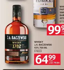 Selgros Whisky J.A. Baczewski 43% oferta