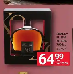 Selgros Brandy Pliska XO 40% oferta