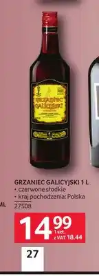 Selgros Wino czerwone Grzaniec Galicyjski słodkie oferta