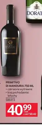 Selgros Wino czerwone Primitivo di Manduria wytrawne oferta