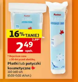 Auchan Patyczki kosmetyczne oferta