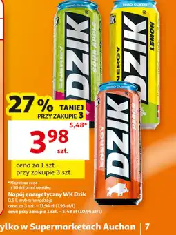 Auchan Napój energetyczny WK Dzik oferta