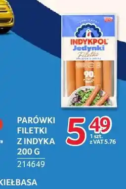 Selgros Parówki Filetki z indyka Indykpol oferta