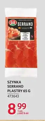 Selgros Szynka Serrano plastry Bell oferta