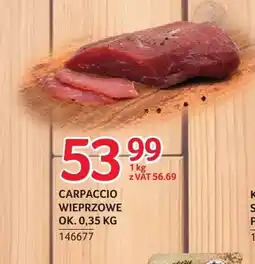 Selgros Carpaccio wieprzowe ZMB Białystok oferta