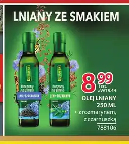 Selgros Olej lniany z rozmarynem Kujawski oferta