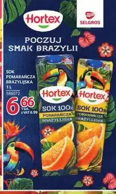Selgros Sok Pomarańcza Brazylijska Hortex oferta