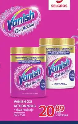 Selgros Odplamiacz Vanish Oxi Action oferta