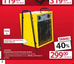 Selgros Nagrzewnica elektryczna VO1822 Volteno oferta