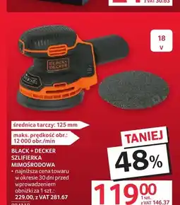 Selgros Szlifierka mimośrodowa Black + Decker oferta