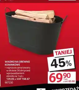 Selgros Wiadro na drewno kominkowe oferta