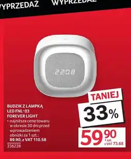 Selgros Budzik z lampką LED FNL-03 Forever Light oferta