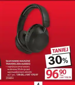 Selgros Słuchawki nauszne Travers Zen Audeeo oferta