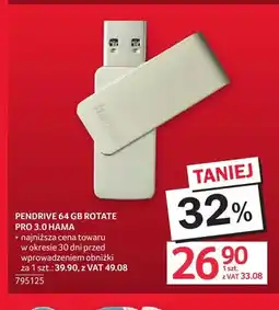 Selgros Pendrive 64 Gb Rotate Pro 3,0 Hama oferta