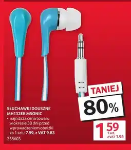 Selgros Słuchawki douszne MH132EB Msonic oferta