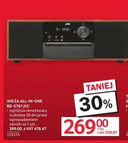 Selgros Wieża all-in-one RD-E761 Jvc oferta