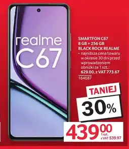 Selgros Smartfon C67 8 Gb + 256 Gb Black Rock Realme oferta