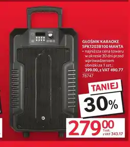 Selgros Głośnik karaoke SPK1203B100 Manta oferta