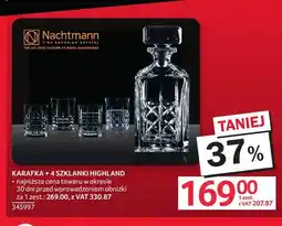 Selgros Karafka + 4 szklanki Highland Nachtmann oferta
