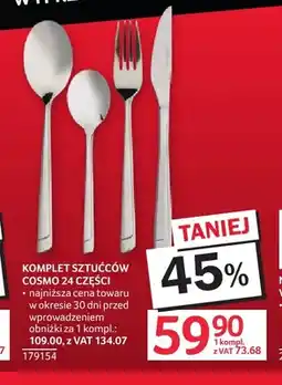 Selgros Komplet sztućców Cosmo 24 części oferta